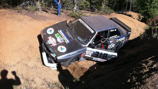 Bill Caswell crashes out at Pikes Peak